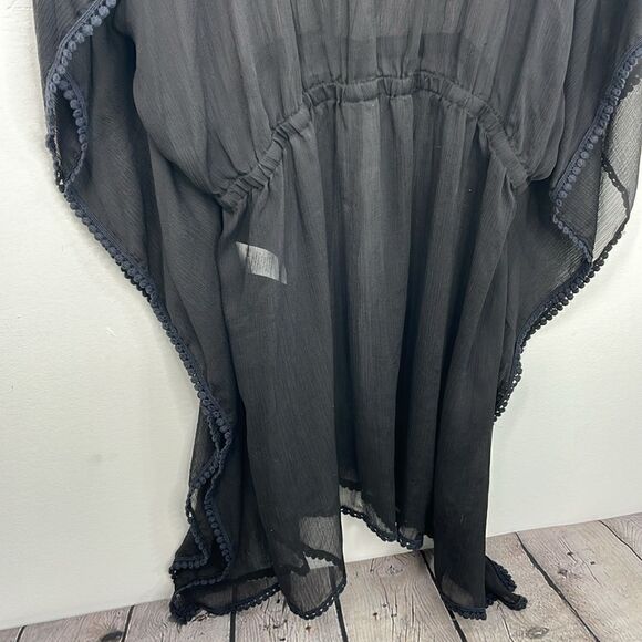 Swimsuits for all Kaftan Swimsuit Cover Semi sheer Black size 22/24 - Picture 10 of 11